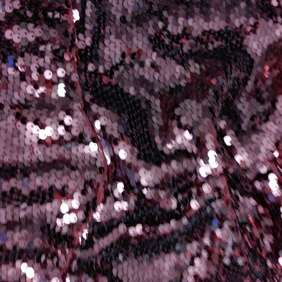 Burgundy Sequin Dress - Picture 7 of 7